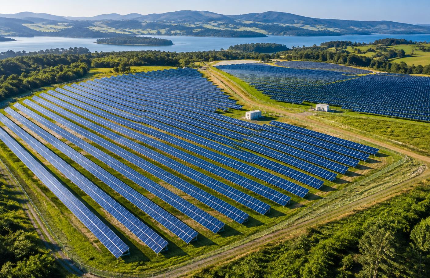 Usina solar de solo em grande escala
